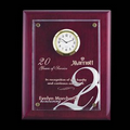 Rosewood Hammond High Gloss Piano Finish Plaque w/ Clock (7"x9")